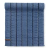 Striava blå löpare 35x120 cm