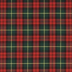 Tartan grön-röd skotskrutigt tyg