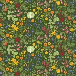 Textilvaxduk Hedemora grön