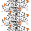 Textilvaxduk Ofelia orange