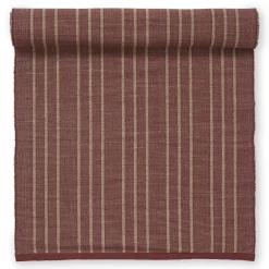 Tri röd/jute 40x140 löpare