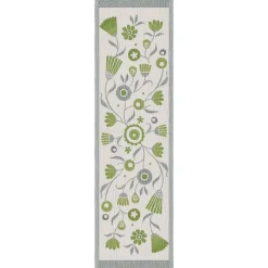 Vårvinda löpare 35x120 - Ekologisk bomull med blommönster